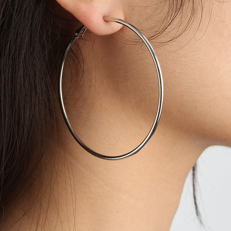 Exaggerated Large Circle Ring Hoop Women Earrings