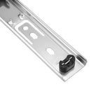 2Pcs 27mm Ball Bearing Drawer Runners Slides Side Full Extension Slide Drawer Slides