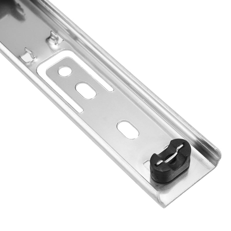 2Pcs 27mm Ball Bearing Drawer Runners Slides Side Full Extension Slide Drawer Slides