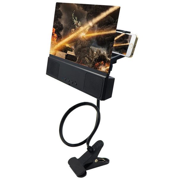 2 Inch Mobile Phone HD Projection Screen Magnifier Bracket Enlarge Holders With Speaker