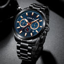 CRRJU 2286 Fashion Alloy Case Full Steel Luminous Display Business Style Men Quartz Watch