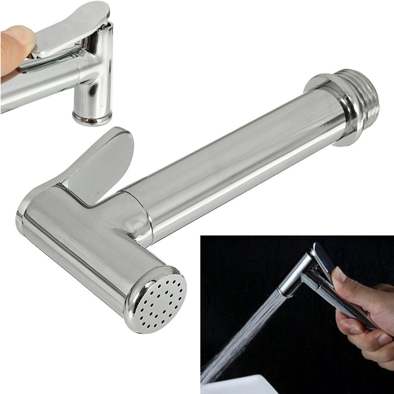 Brass Shataf Douche Kit Portable Toilet Bidet Handheld Chrome Sprayer Shower Head
