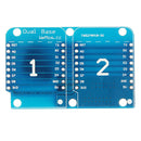 3Pcs Double Socket Dual Base Shield For D1 Mini NodeMCU ESP8266 DIY PCB D1 Expansion Board