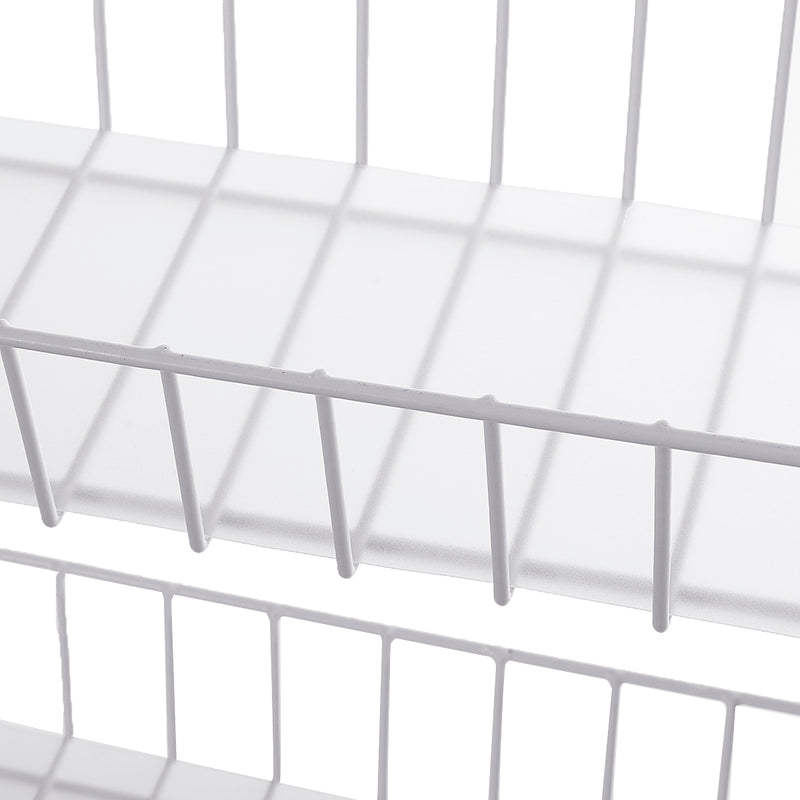 Rolling 3/4 Tiers Slim Cabinet Cart Shelf Kitchen Storage Rack With Wheel Bathroom Shelf