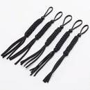 Flashlight Nylon Strap Flashlight Key Chain Corn Knob DIY Flashlight  Accessories-Black