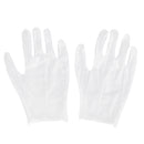 12 Pairs Work Gloves White Inspection Cotton Non-Slip Coin Jewelry Lightweight Gloves