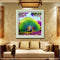 5D DIY Cross Stitch Decorations Diamond Embroidery Peacock Opens Screen Painting