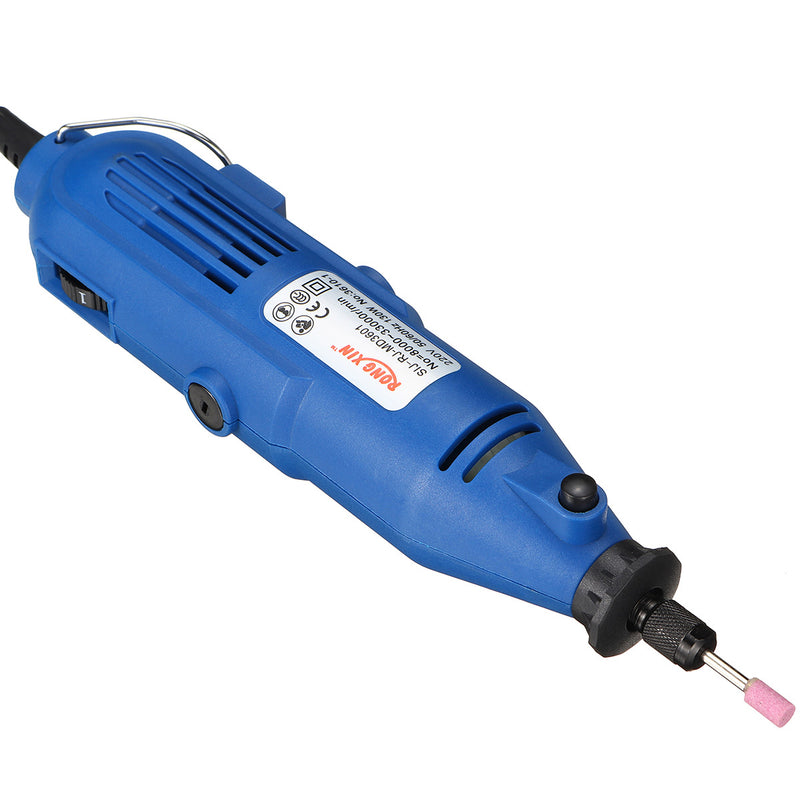 155Pcs 130W Electric Mini Grinder 6 Gear Drill Set Rotary Tool & Flexible Shaft Engraving Polishing Tool