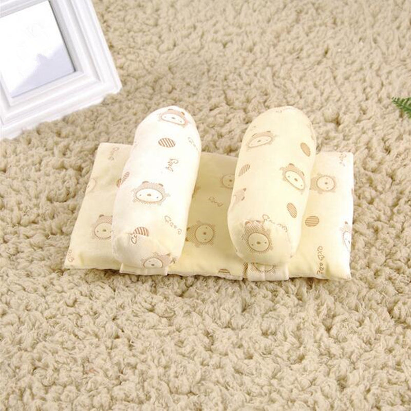 Newborn Baby Head Support Pillow Shaping Infant Cotton Anti Roll Pillow Sleep Positioner