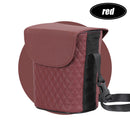 PU Leather Car Bin Trash Garbage Can Storage Box Container Organizer Multi-function Bucket
