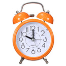 Classic Silent Double Bell Alarm Clock Concise Quartz Movement Bedside Night Light Home Decor