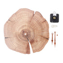 28cm 11'' Retro Round Wooden Wall Clock DIY Room Home Office Bar Decoration