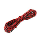 LUSTREON 10M Tinned Copper 22AWG 2 Pin Red Black DIY PVC Electric Cable Wire for LED Strip Lighting