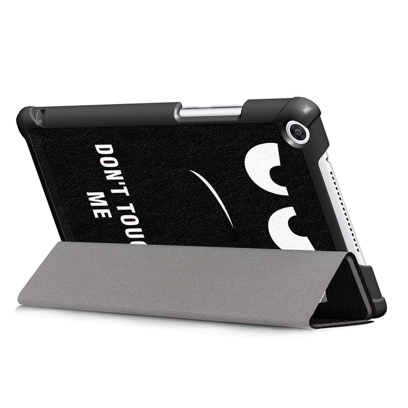 Tri Fold Printing Case Cover for 8 Inch Huawei Honor 5 Tablet Big Eyes