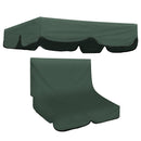 Outdoor Garden Swing Bench Hammock Canopy Waterproof Top Cover Sunshade + 2 Seater Chair Cover