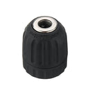 Drillpro 0.8-10mm Keyless Drill Chuck with Round Shank Adapter Converter