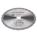 Drillpro Multi-Purpose 24 Teeth 1.8x210mm Saw Blade 25.4mm Bore Wood Cutting Blade Disc for Wood Soft Material Woodworking Tool
