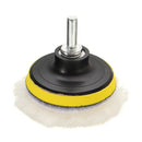 7pcs 3inch Polishing Sponge Wollen Buffer Pad Waxing Tool Set with M14 Drill Adapter