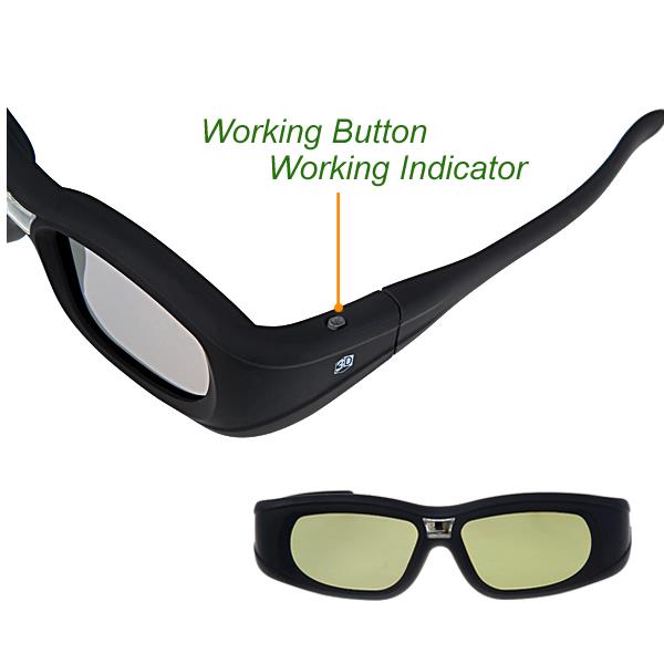 Active DLP Link 3D Glasses Compatible with XGIMI/JMGO/Optama/Acer/BenQ/ViewSonic 3D Projectors