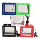 Mini USB LED Light Clear Fish Tank Mini Aquarium Box Bettas Office Desktop Decor