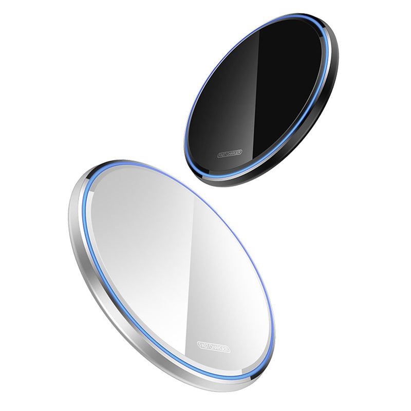 KUULAA 10W LED Indicator Fast Charging Pad Qi Wireless Charger For iPhone XS Max XR Huawei P30 Pro Mate 30 5G Xiaomi Mi9 9Pro 5G S10+ Note 10 5G