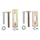 Machifit 5pcs 80/100mm M10 Press Plate Clamp CNC Engraving Machine Tabletop Steel Press Plate Fixture Accessories Set