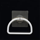 Adhesive Plastic Towel Holder Kitchen Roll Paper Organizer Storage Rack Hanger