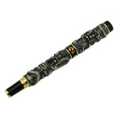 Jinhao Vintage Fountain Pen Double Dragon Playing Pearl 3D Embossed Pen Gray