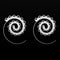 Trendy Big Circle Hoop Exaggerated Spiral Heart Drop Shape Earrings Gift for Women
