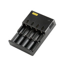 Sunflower Rich HE4 USB Port Rapid Smart Battery Charger For 18650 26650 AA AAA 4Slots