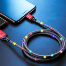 ROCK R6 2A Type-C LED Smart Luminous Fast Charging Transmission Data Cable For Huawei P30 Mate 20Pro Xiaomi Mi9 S10+ Note 10