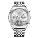 LIGE 9852 24 Hour Date Display Men Wrist Watch Business Style Quartz Watch