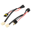LED HID Wiring Loom Harness 2 Ways Kit with H4 HB3 Adapter ON OFF Switch 12V/24V for Car Spot Light