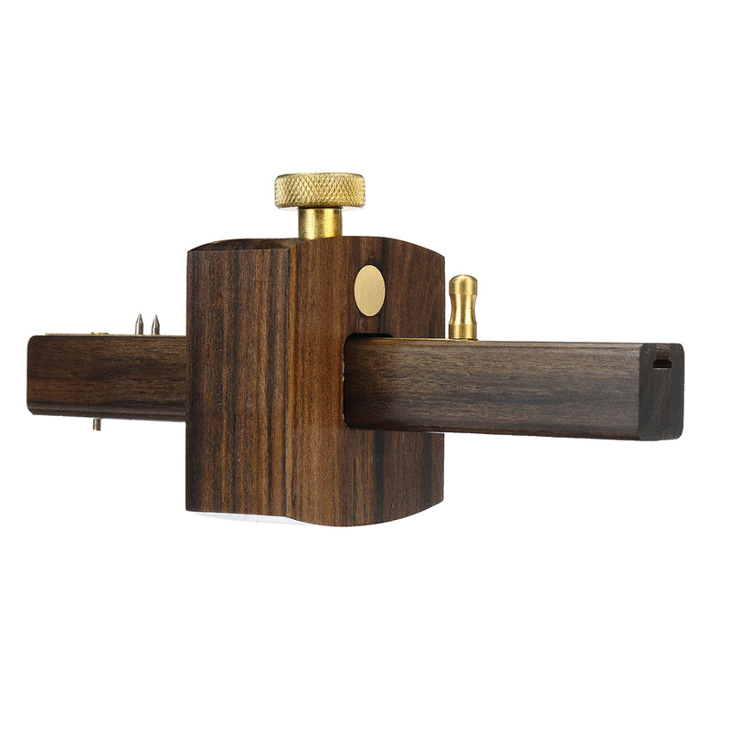 8 Inch Woodworking Carpenter Tool Ebony Copper Scribers Screw Cutting Mark Gauge