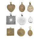 75pcs Casting Molds Jewelry Making Silicone Molds Pendant Trays Tools Kit