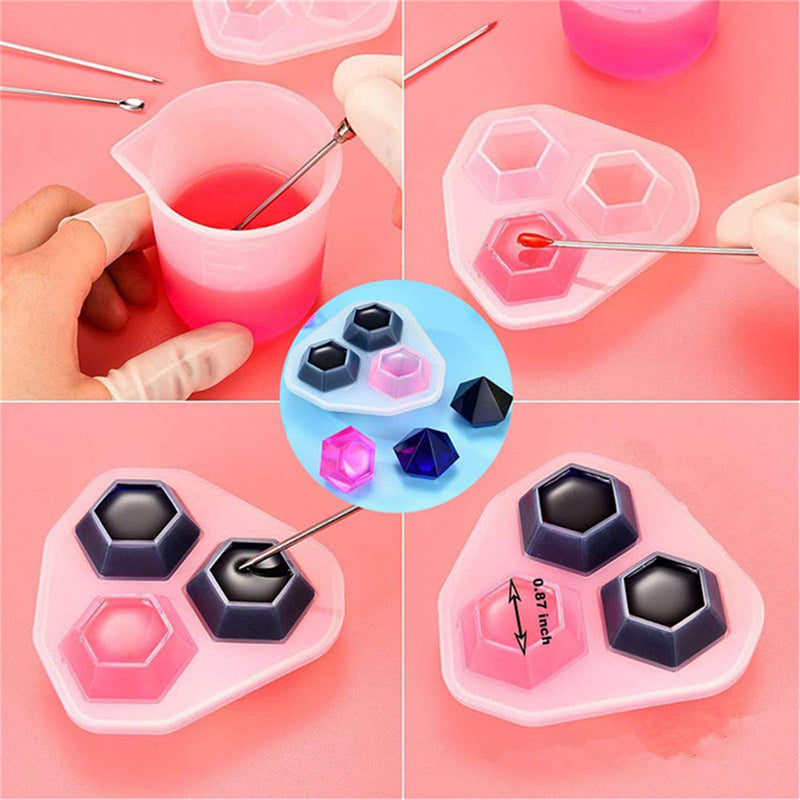 229Pcs DIY Bracelet Pendant Epoxy Silicone Mold Set Jewelry Pendant Mould