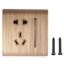 AC 110~250V LED Light Control Wall Mount Light Switch With Two/Three Pole Socket