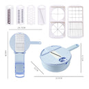 9 IN 1 Multifunctional Easy Food Chopper Cutter Vegetable Blender Chopper Slicer