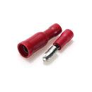 100pcs Red Insulated Female&Male Bullet Butt Connector Crimp Terminals