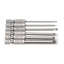 BROPPE 6Pcs 75mm Magnetic 2.0-6.0mm Flat Head Slotted Tip Screwdrivers Bits