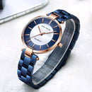 MINI FOCUS MF0224L Elegant Dress Analog Clock Metal Strap Fashion Women Watch Quartz Watch
