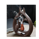 Backflow Incense Burner Incense Holder Lotus Flower Bottle Home Office Tea-house Decorations