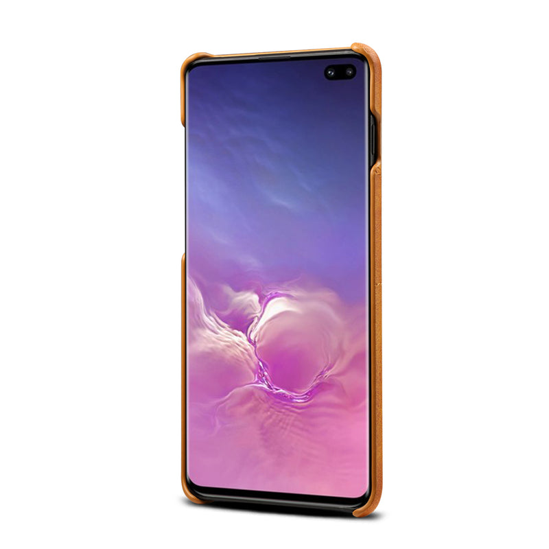 Premium Cowhide Leather Card Slot Protective Case For Samsung Galaxy S10 Plus 6.4 Inch