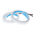 2Pcs 60CM RGB Slim Flexible LED Turn Signal Strip Lights 42LED Car Van Trunk Tail Light