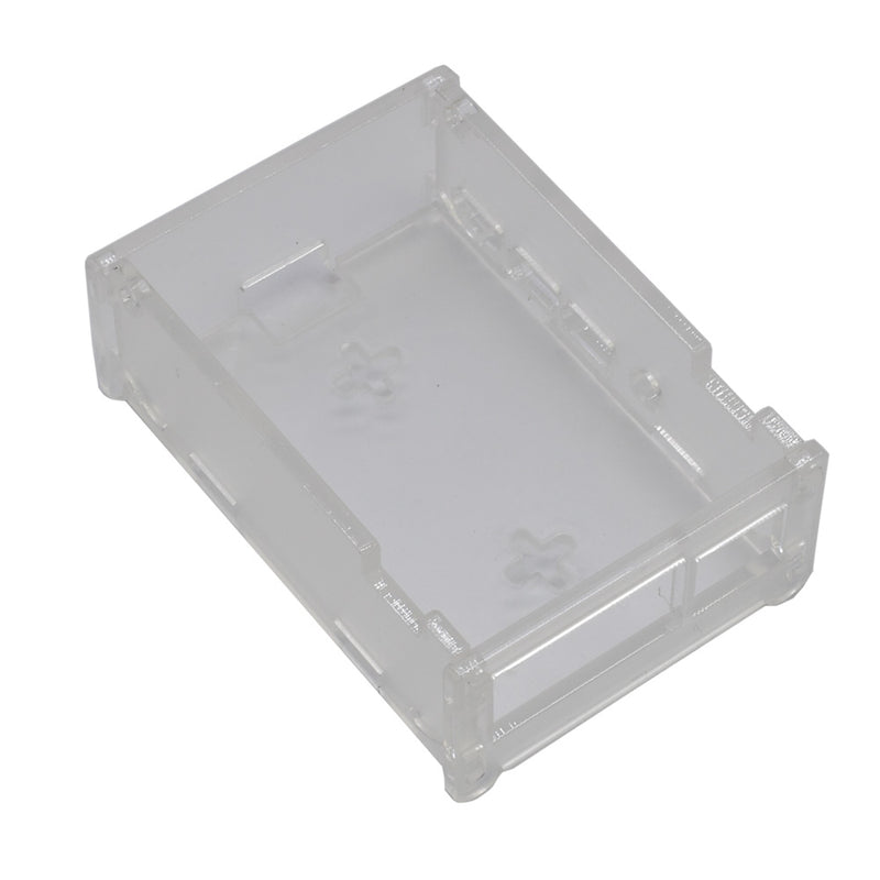 Transparent DIY Acrylic Case Box Shell with Screw and Black Big Copper Aluminum Heatsink for 3.5 Inch TFT Screen Raspberry Pi 4B