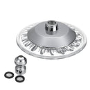 7 Colors Automatic LED Light Changing Round Top Shower Head Bath Rainfall Showerhead High Pressure