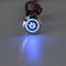 5 Pin 19mm LED Silver Steel Push Button Latching Power Switch Waterproof 12V