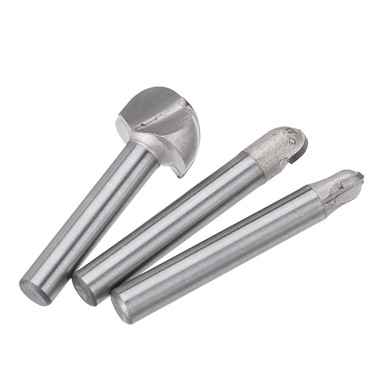 Tideway 1/4x1/4 1/4x5/16 1/4x5/8 Inch Round Bottom Router Bit Milling Cutter Woodworking Tools