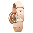 SHENGKE SK K0113 The Plant Pattern Creative Dial Fashion Leather Strap Quartz Watch