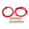 2*4mm 1M Black/Red/Yellow PTFE Tube with 8Pcs PC4-M10 + 8Pcs PC4-M6 Pneumatic Connector Kit for 3D Printer